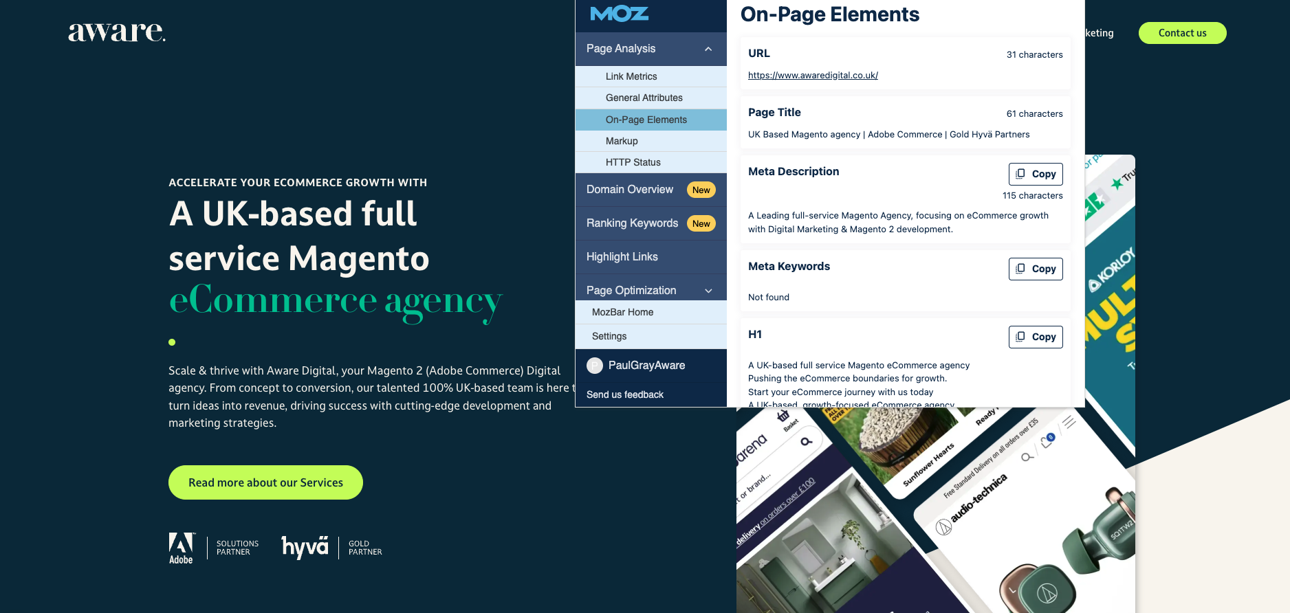 Meta Description on-page Meta Description on-page