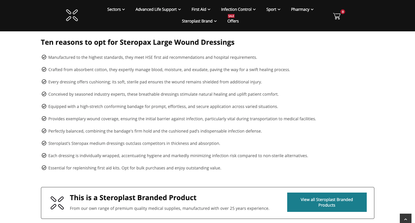 Optimised Product Page Optimised Product Page
