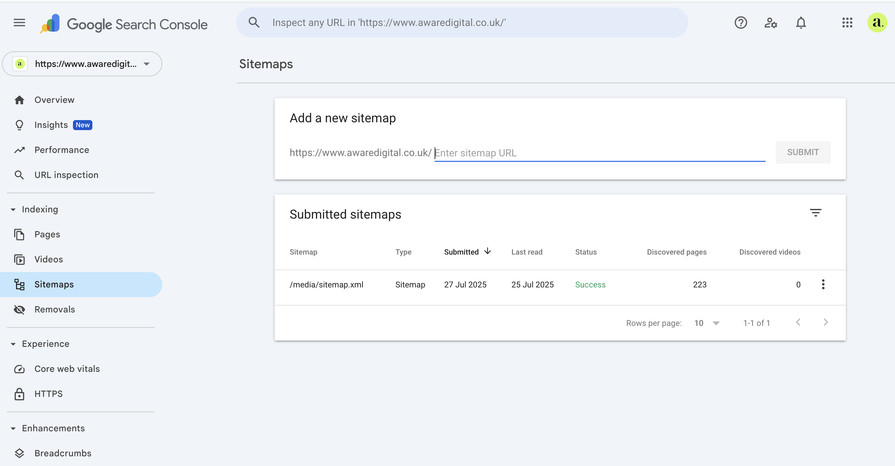 Submitting Sitemap Submitting Sitemap