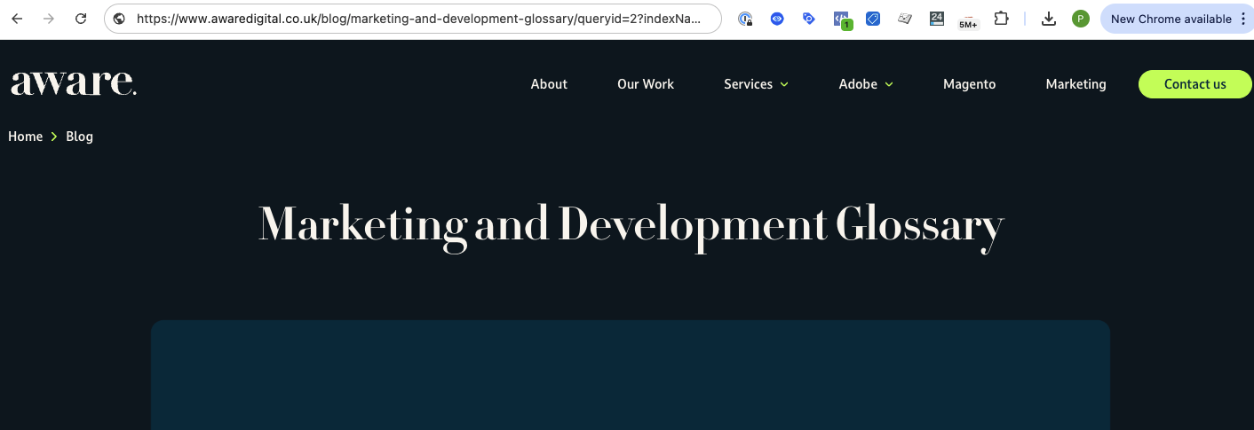 Parameter Heavy URL Parameter Heavy URL
