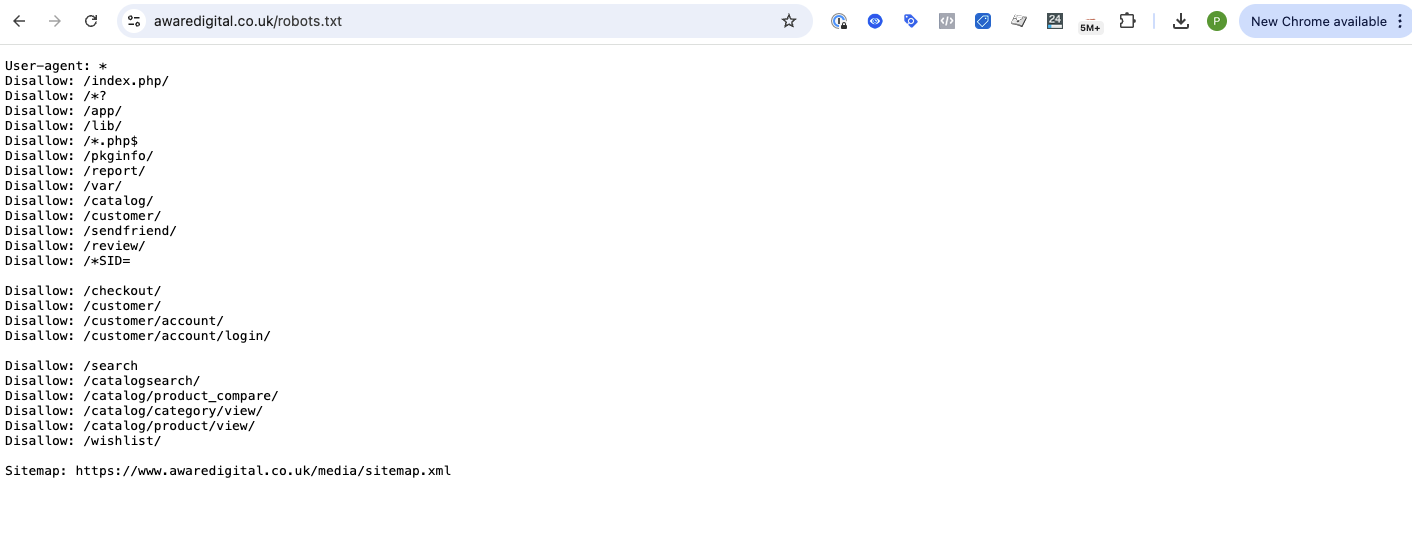 Robots.txt File Robots.txt File