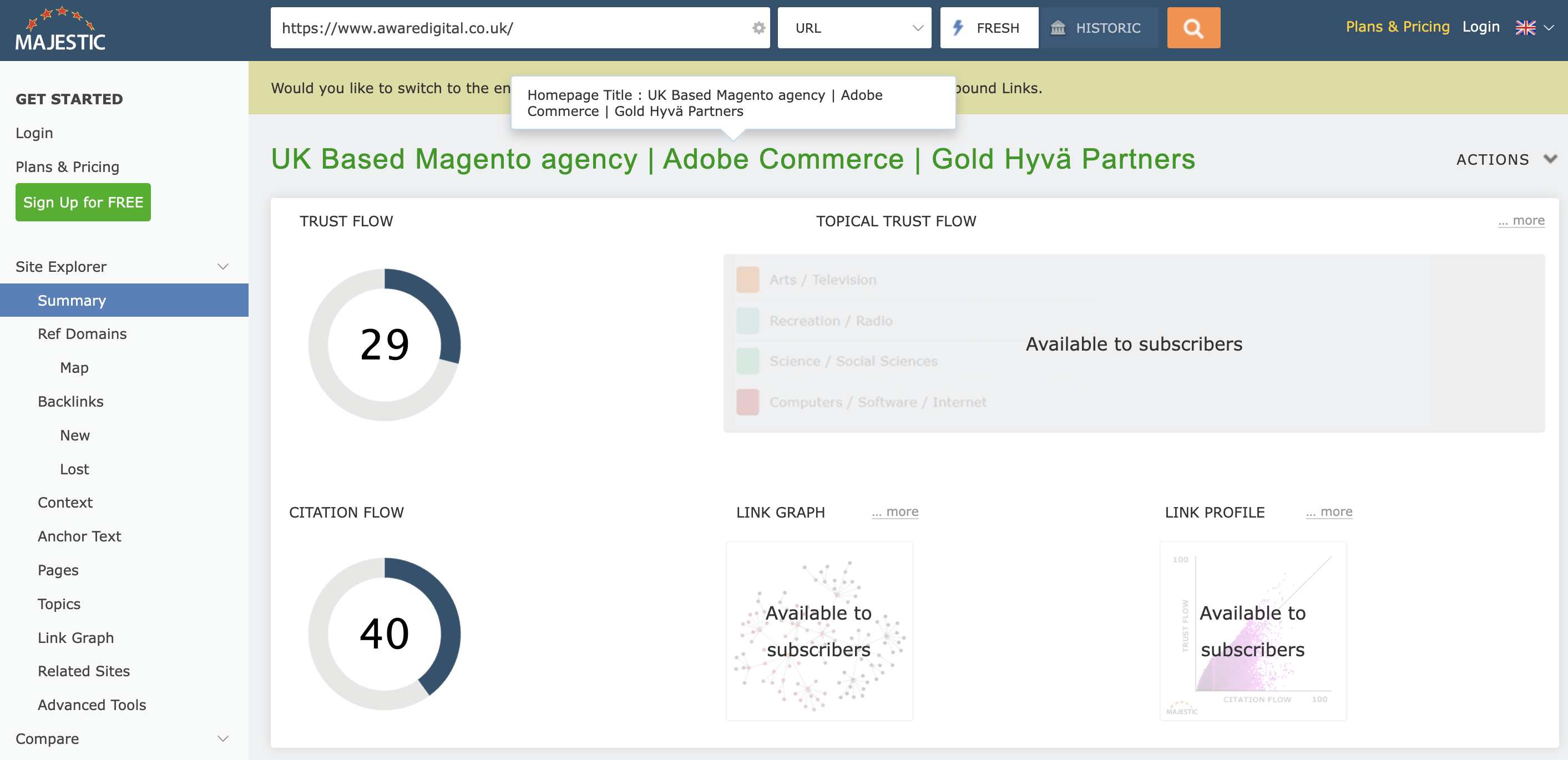 Majestic SEO Link Building Majestic SEO Link Building