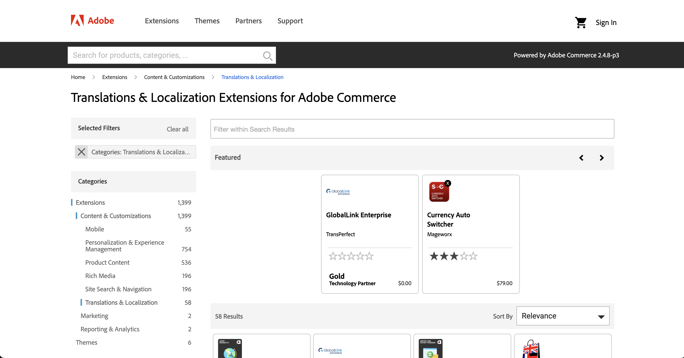 Adobe Commerce Language Packs