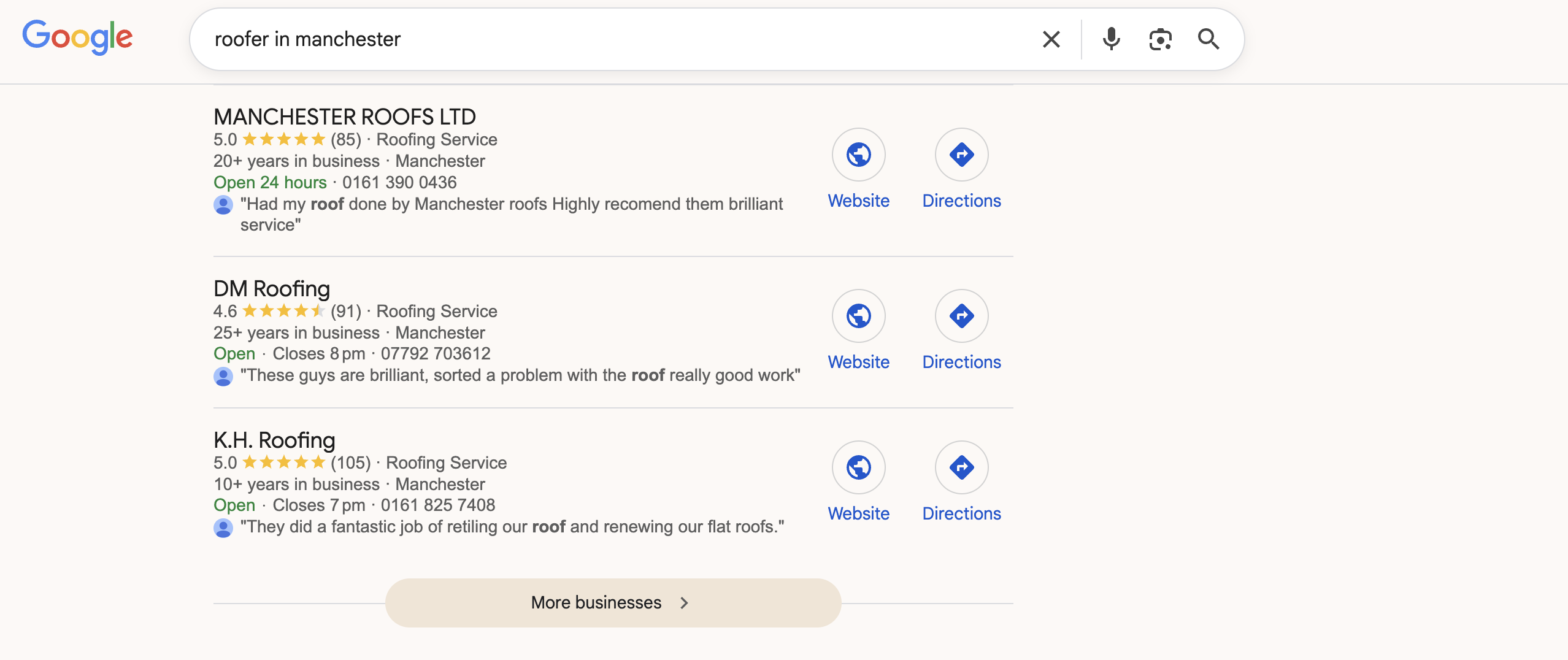 Google Local Map Pack