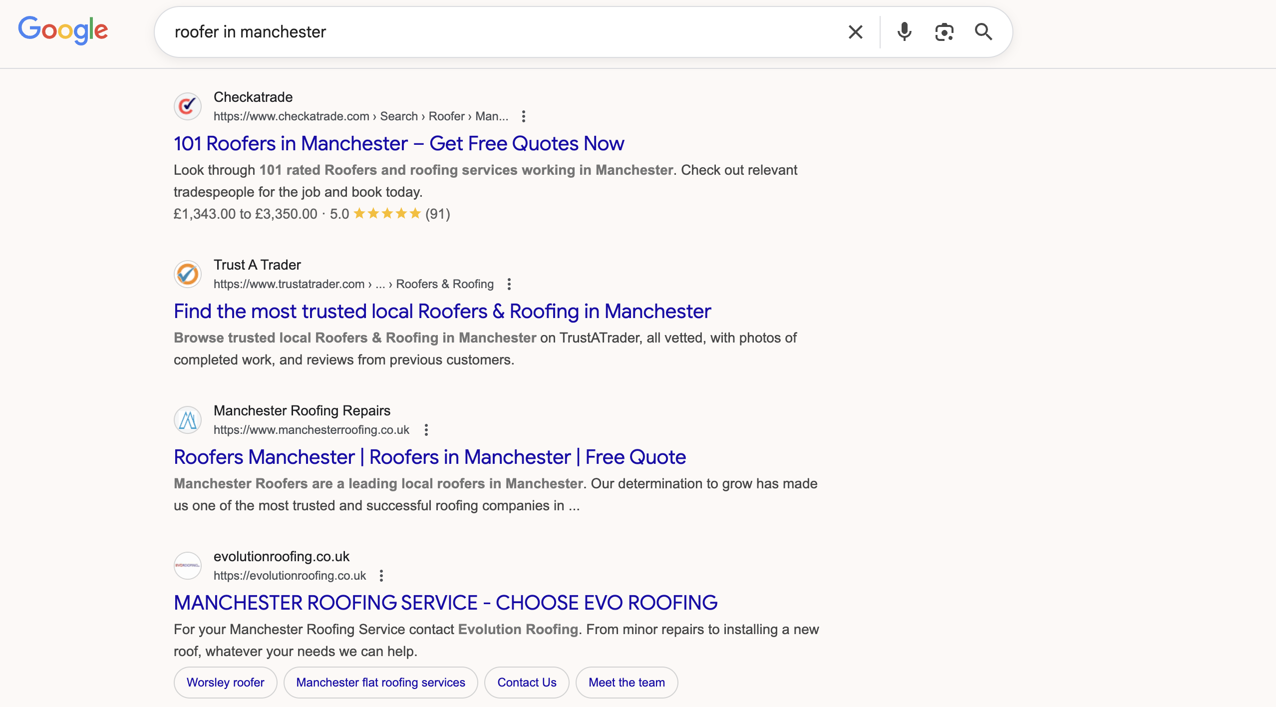 Google Local Organic Listings