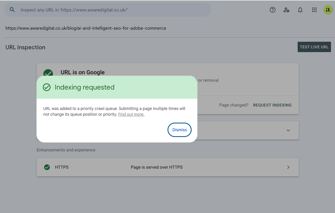 URL Inspection Tool - Search Console URL Inspection Tool - Search Console