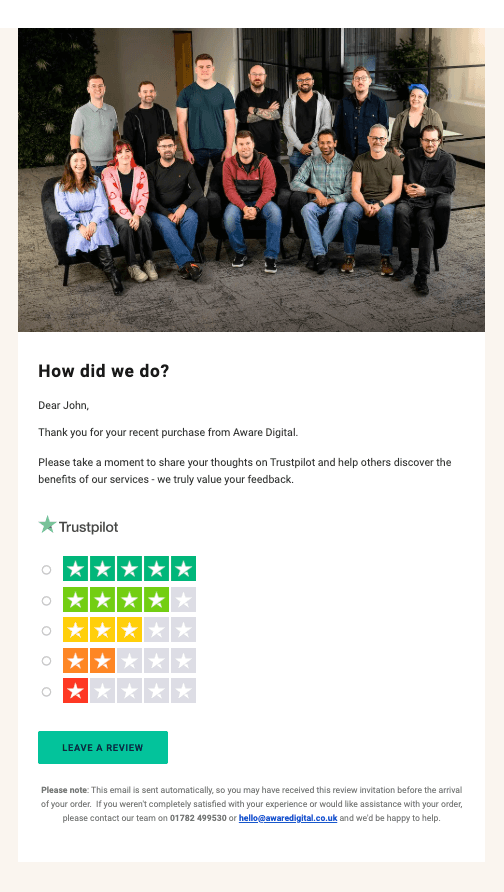 Custom Trustpilot Email Templates | For Advanced & Enterprise Accounts