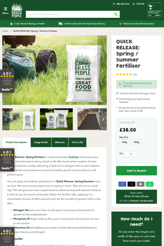 The grass people portfolio images - Bottom tablet image
