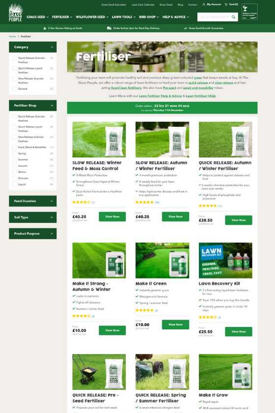 The grass people portfolio images - Middle tablet image